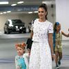 Jessica Alba, son mari Cash Warren et leurs filles Honor et Haven se rendent au Hammer Museum à Westwood, le 18 mai 2014.