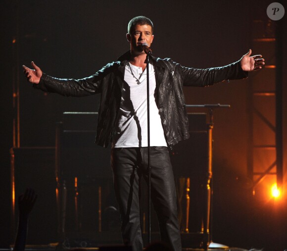 Robin Thicke lors de la cérémonie des Billboard Music Awards au MGM Grand Garden Arena à Las Vegas, le 18 mai 2014.