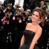 Cheryl Cole foule le tapis rouge du Palais des Festivals, pour la projection du film Foxcatcher. Cannes, le 19 mai 2014.