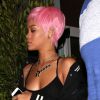 Rihanna quitte le restaurant Giorgio Baldi à Santa Monica, le 18 mai 2014.