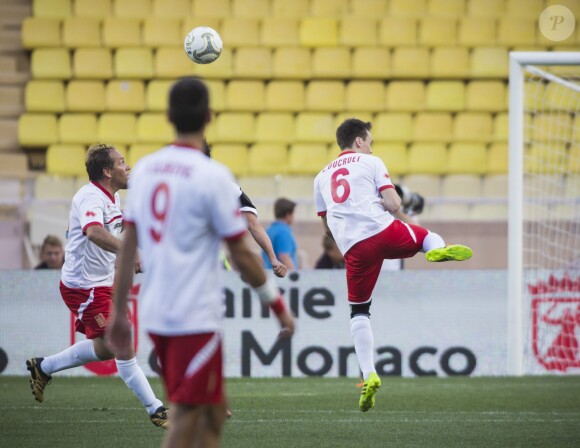 Louis Ducruet lors du World Stars Football Match entre la Star Team Monte Carlo et la F1 Driver Team, au stade Louis II de Monaco, le 20 mai 2014