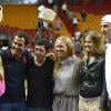 Rory McIlroy et Caroline Wozniacki posent en compagnie d'Hayden Panettiere et son petit-ami Wladimir Klitschko à Miami, le 24 mars 2013