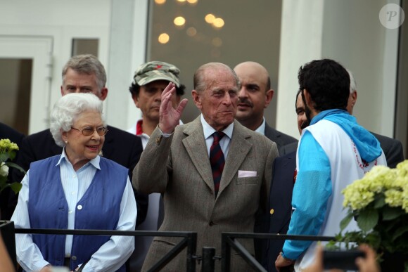 Le duc d'Edimbourg, époux de la reine Elizabeth II, lors du Royal Windsor Horse Show le 16 mai 2014