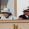 Le duc d'Edimbourg avec la reine Elizabeth II au Royal Windsor Horse Show le 18 mai 2014