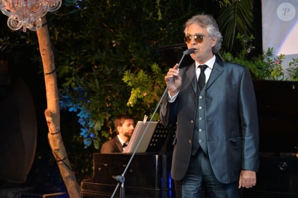 Andrea Boccelli - Soirée "Puerto Azul Experience" lors du 67e festival de Cannes le 21 mai 2014.