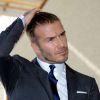 David Beckham lors de l'annonce d'une création de franchise de football à Miami, le 5 février 2014