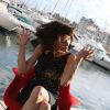 Exclusif - Sophie Marceau, cheveux dans le vent, pour la promotion du film "Tu veux ou tu veux pas" - 67e Festival du film de Cannes le 18 mai 2014