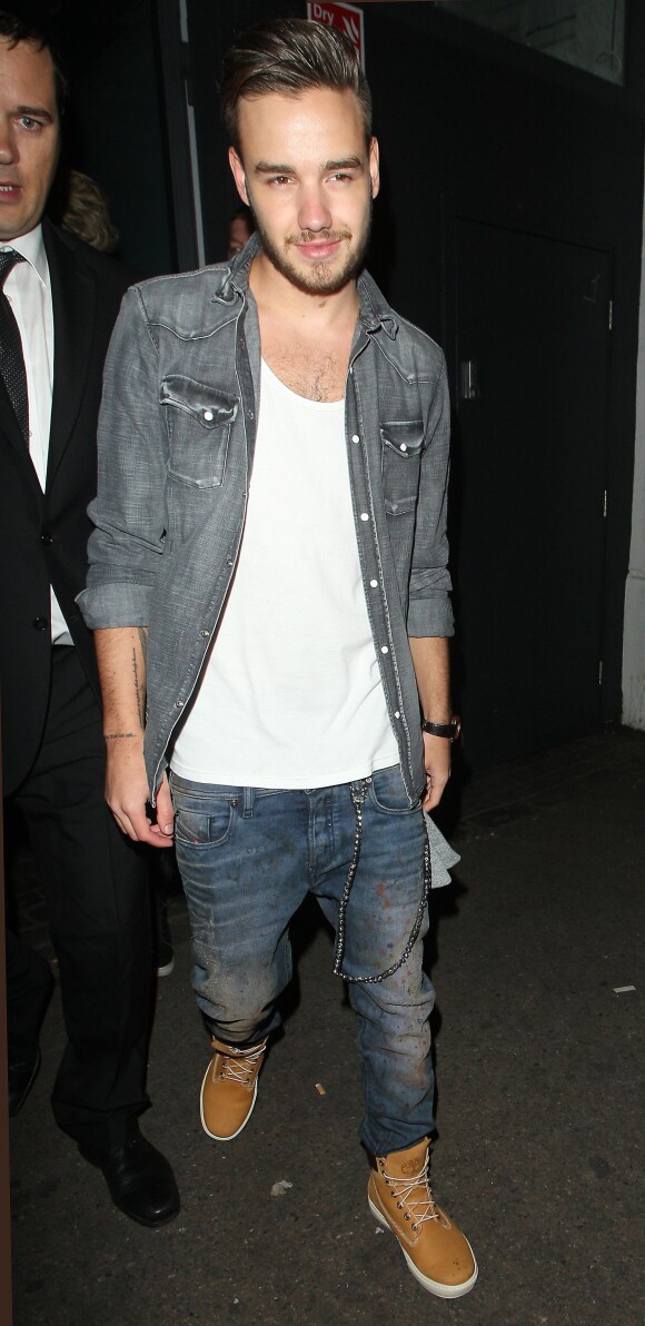 Liam Payne à la soirée de lancement de la collection de David Beckham pour H&M à Londres, le 14 mai 2014.