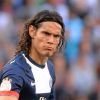 Edinson Cavani lors du match entre le Paris Saint-Germain et Guingamp au Parc des Princes à Paris, le 31 août 2013
