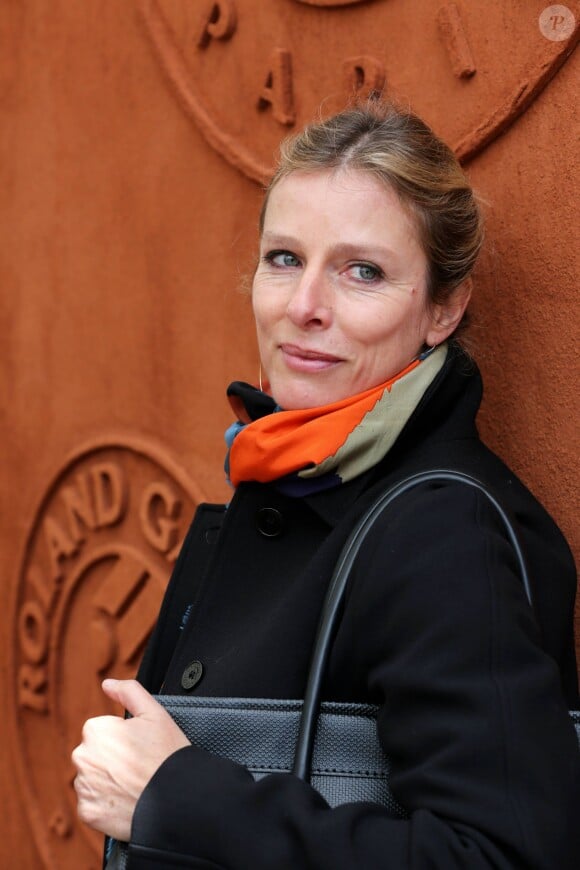 Karine Viard au Village Roland-Garros à Paris, le 28 mai 2014. 