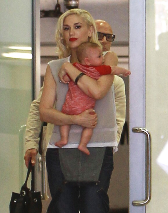 Gwen Stefani et son fils à Los Angeles, le 30 mai 2014.