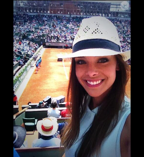 Marine Lorphelin à Roland Garros le 31 mai 2014.