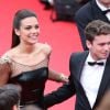 Marine Lorphelin et Bastian Baker lors de la montée des marches du film "Grace de Monaco" pour l'ouverture du 67 ème Festival du film de Cannes, le 14 mai 2014