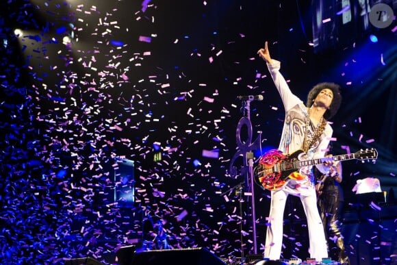 Prince en concert à Londres, en février 2014.