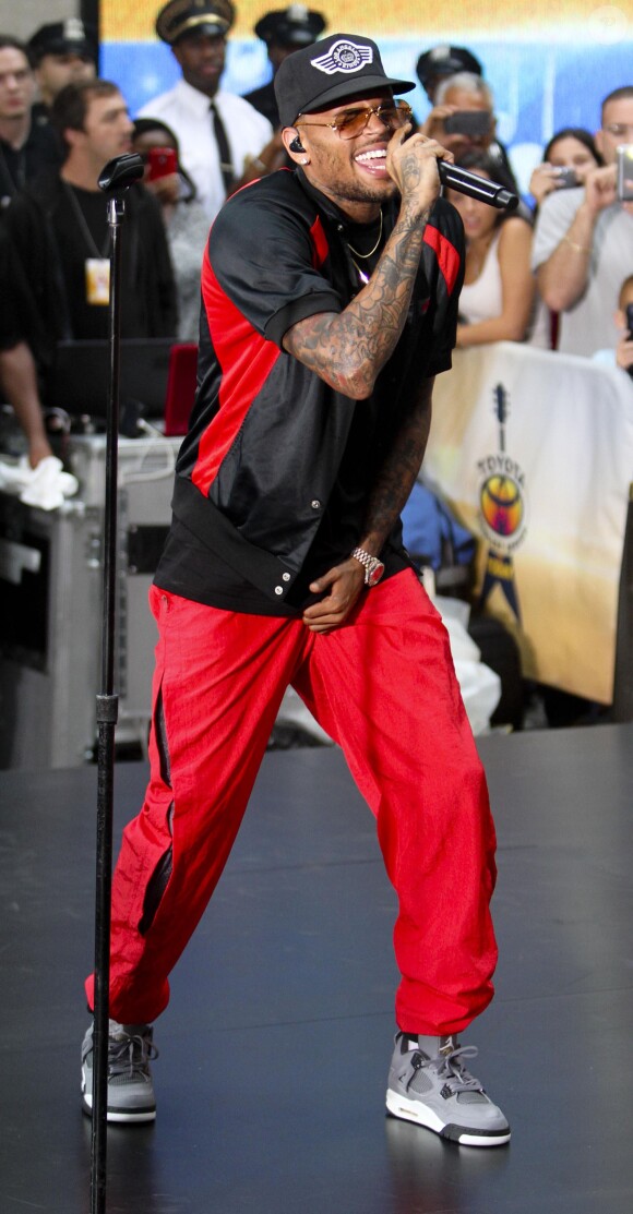 Chris Brown à New York. Août 2013.