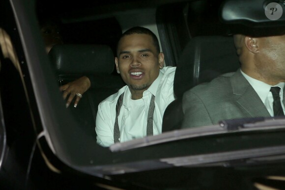 Chris Brown à Los Angeles. Février 2013.
