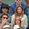 Manu Katché et sa femme Laurence aux Internationaux de France de tennis de Roland-Garros à Paris, le 1er juin 2014.