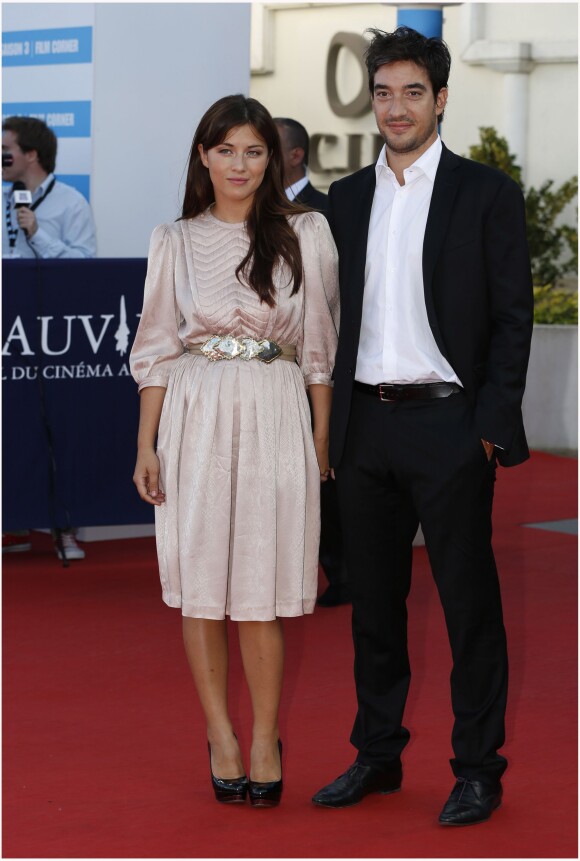 Mylène Jampanoï et Dimitri Stephanides lors du Festival de Deauville le 9 septembre 2012