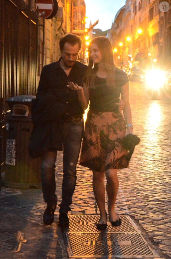 Stefano Accorsi et sa compagne Bianca Vitali ont assisté à une présentation du livre "Splendore" de Margaret Mazzantini à Rome, le 27 mai 2014.