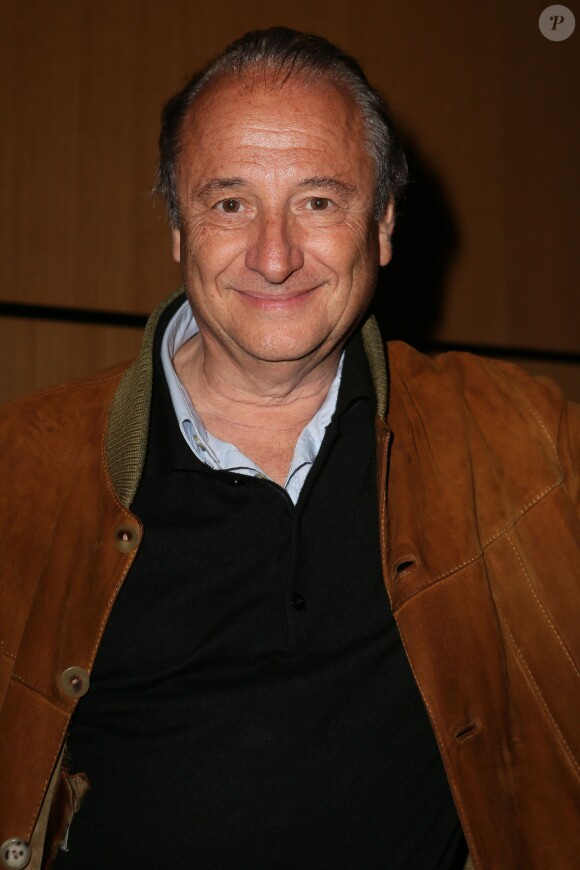 Patrick Braoudé assiste à la première représentation de la pièce de théâtre Merci quand même" au théâtre La Grande Comédie à Paris, le 2 juin 2014.