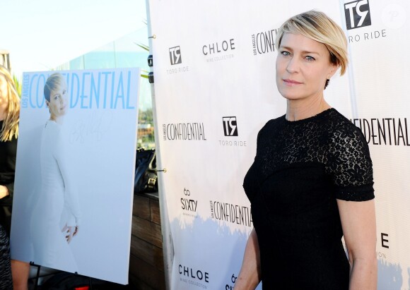 Robin Wright célèbre la couverture du Los Angeles Confidential à Los Angeles, le 4 juin 2014.