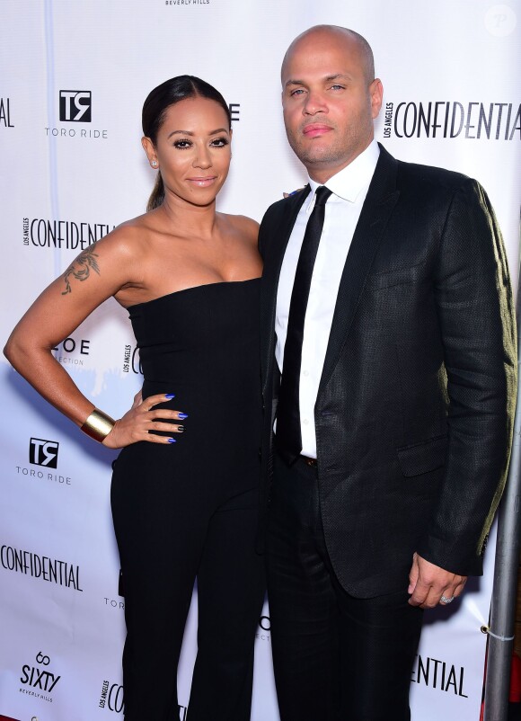 Mel B et son mari Stephen Belafonte à Los Angeles, le 4 juin 2014.