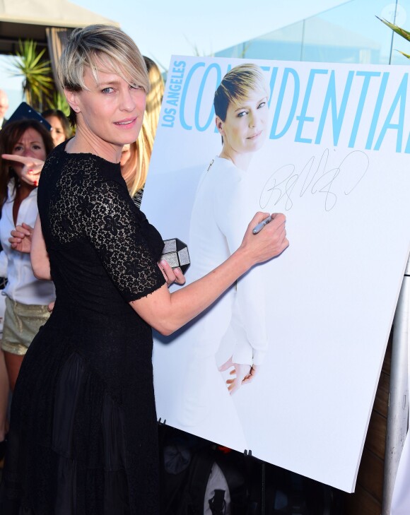 Robin Wright célèbre la couverture du Los Angeles Confidential à Los Angeles, le 4 juin 2014.