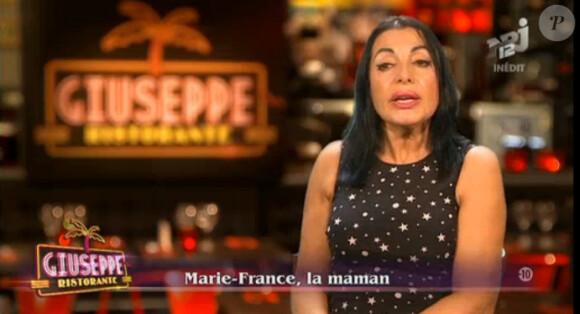 Marie-France dans Giuseppe Ristorante, épisode 5 sur NRJ 12, le 7 février 2013.