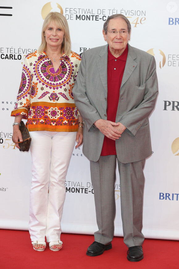 Candice Patou et Robert Hossein - Cérémonie d'ouverture du 54ème Festival de Télévision de Monte Carlo le 7 Juin 2014