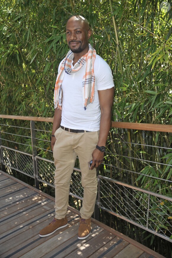 Harry Roselmack au village des Internationaux de France de tennis de Roland Garros à Paris, le 8 juin 2014.