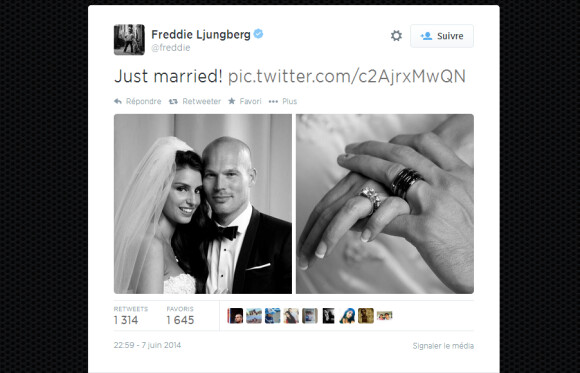 Freddie Ljungberg a épousé sa belle Natalie Foster le 7 juin 2014 au Museum d'histoire naturelle de Londres