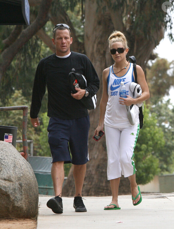 Kate Hudson et Lance Armstrong à Los Angeles, le 8 juillet 2008.