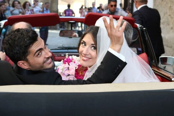 L'entraîneur du Real Madrid, Carlo Ancelotti marie sa fille Katia dans la ville de Capua en Italie le 5 juin 2014. 