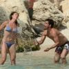 Flavia Pennetta et Fabio Fognini, amoureux à Ibiza le 9 juin 2014