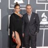 Jennifer Lopez et Casper Smart lors de la 55e cérémonie des Grammy Awards à Los Angeles, le 10 février 2013. 