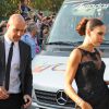 Pepe Reina et sa femme Yolanda Ruiz au mariage du footballeur Xavi Hernandez et Nuria Cunillera à Blanes, le 13 juillet 2013.