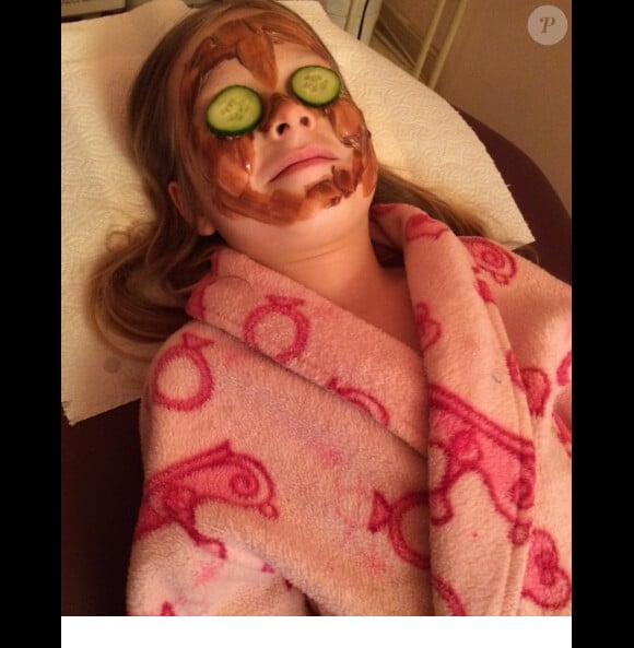 Tori Spelling a fêté en grand pompe les 6 ans de sa fille Stella dans un spa du quartier d'Encino, le 8 juin 2014.