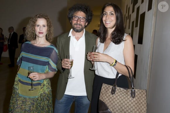 Exclusif - Florence Darel, Radu Mihaileanu et Marisa au 23e Prix Montblanc de la Culture 2014 en France à la Fondation Rosenblum à Paris le 11 juin 2014.