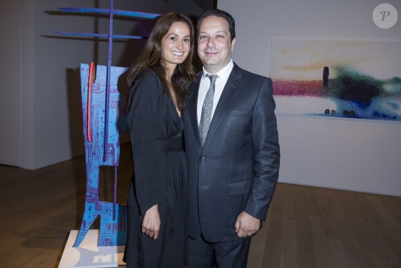 Exclusif - Steve et Chiara Rosenblum au 23ème Prix Montblanc de la Culture 2014 en France à la Fondation Rosenblum à Paris le 11 juin 2014.