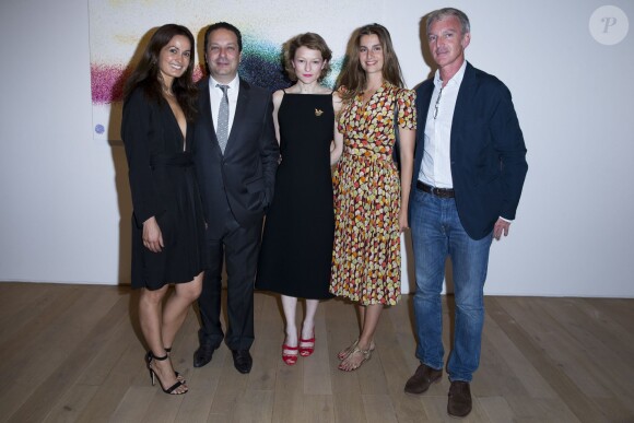 Exclusif - Steve et Chiara Rosenblum, Marie Le Fort et le jury du 23ème Prix Montblanc de la Culture Sonia Sieff et Cyril Durand-Béhar au 23ème Prix Montblanc de la Culture 2014 en France à la Fondation Rosenblum à Paris le 11 juin 2014.