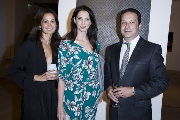 Exclusif - Steve et Chiara Rosenblum entourent Frédérique Bel au 23e Prix Montblanc de la Culture 2014 en France à la Fondation Rosenblum à Paris le 11 juin 2014.