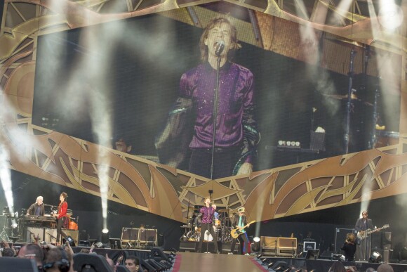 Ambiance lors du concert des Rolling Stones au Stade de France à Paris, le 13 juin 2014.