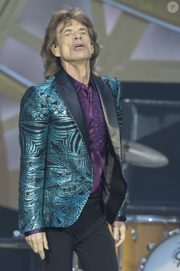 Mick Jagger au concert des Rolling Stones au Stade de France à Paris, le 13 juin 2014.