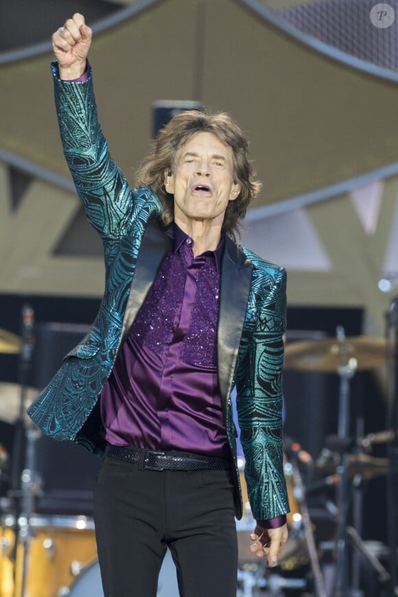 Mick Jagger au concert des Rolling Stones au Stade de France à Paris, le 13 juin 2014.