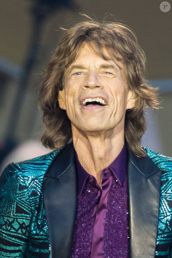 Mick Jagger au concert des Rolling Stones au Stade de France à Paris, le 13 juin 2014. 