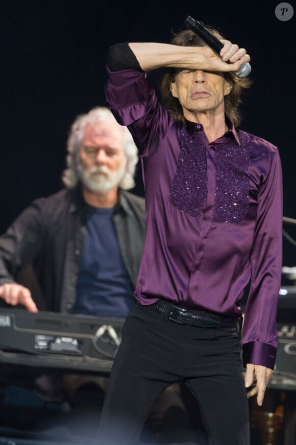 Mick Jagger au concert des Rolling Stones au Stade de France à Paris, le 13 juin 2014.