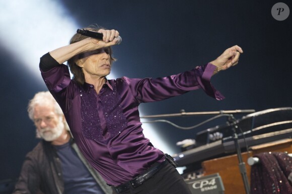 Mick Jagger au concert des Rolling Stones au Stade de France à Paris, le 13 juin 2014.