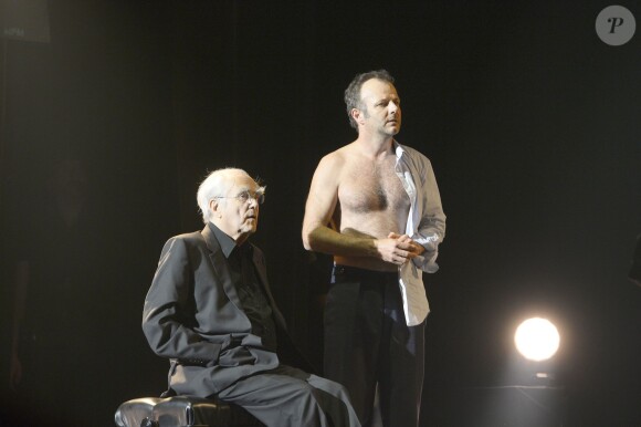 Michel Legrand et Pierre-François Martin-Laval (Pef) - Pierre Richard fête ses 80 ans à l'Olympia à Paris, le 13 juin 2014.