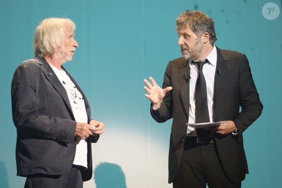 Pierre Richard et Stéphane Guillon - Pierre Richard fête ses 80 ans à l'Olympia à Paris, le 13 juin 2014.