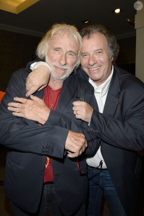 Pierre Richard et Daniel Russo - Pierre Richard fête ses 80 ans à l'Olympia à Paris, le 13 juin 2014.